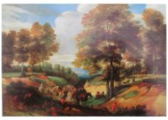 Travelers in a Wooded Landscape 