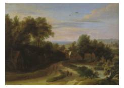 paintings CB:347 Flemish Village with a Mill 