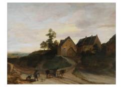 Landscape with Rustic Dwellings
