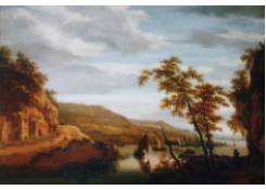 Work 819: Landscape with Cave-Houses and Sailboats