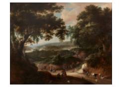An Elaborate Landscape with Travellers