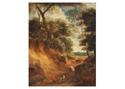 paintings CB:157 Travellers and Wagons in a Hollow Path