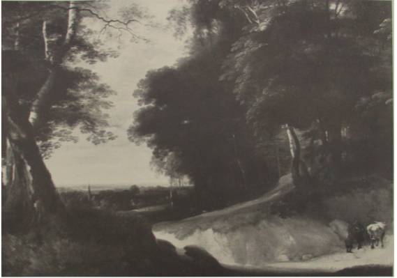 Landscape with Pebbled Path in Foreground