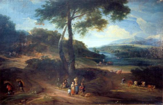 Landscape with Jacob Pilgrims and Peasants