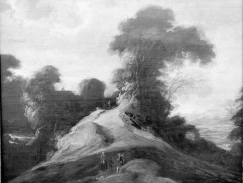 Hilly Landscape with Wayfarers