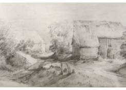 drawings CB:561 Landscape with Farmhouses 
