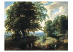 Landscape with Dancing Figures on a Hollow Road