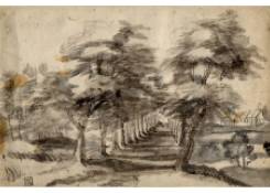 Work 1027: Landscape with an Avenue of Trees