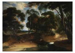 Work 888: Wooded Landscape with Ford