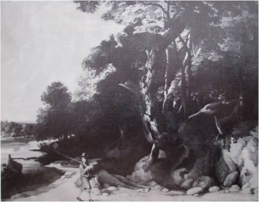 Wooded Landscape with a Hunter
