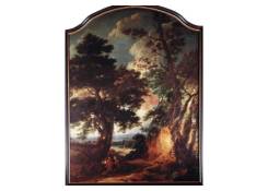 paintings CB:378 Christ and the Disciples of Emmaus in a Wooded Landscape