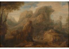 Work 1052: Rocky Landscape with Figures