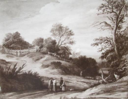Hilly Landscape with Trees