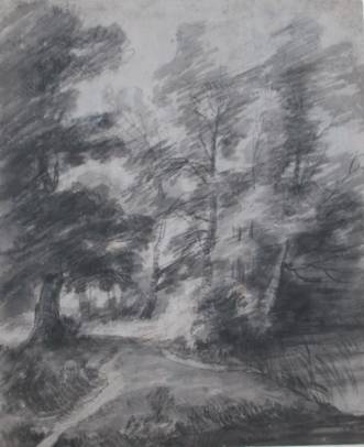 Landscape with Road Passing through Trees
