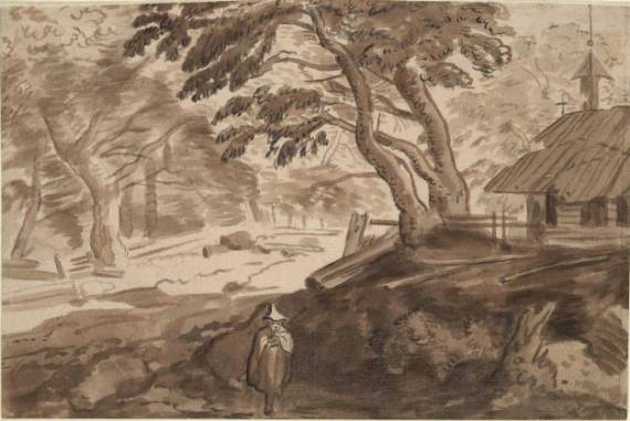 Landscape with a Seated Man