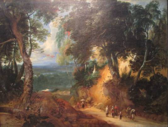 The Soignes Forest with Market Vendors