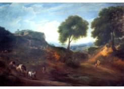 Landscape with Two Wagons